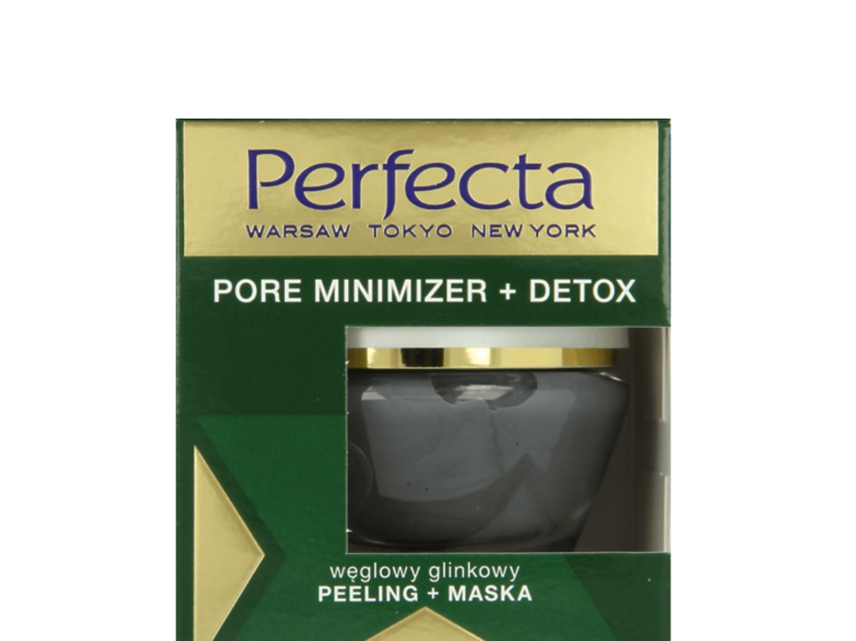 Perfecta, Pore Minimizer + Detox, Węglowy glinkowy peeling + maska