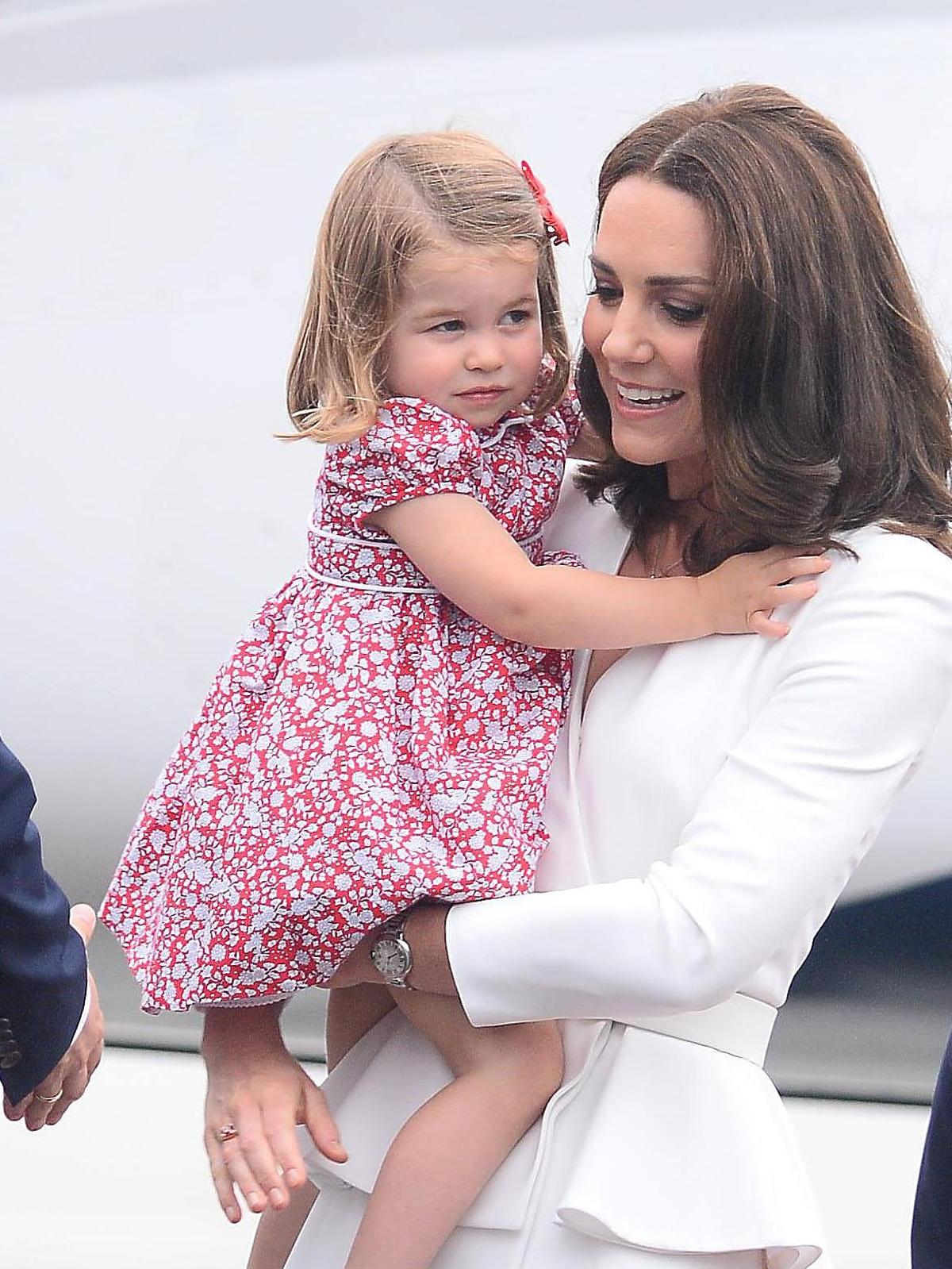 Księżna Kate i księżniczka Charlotte w Warszawie