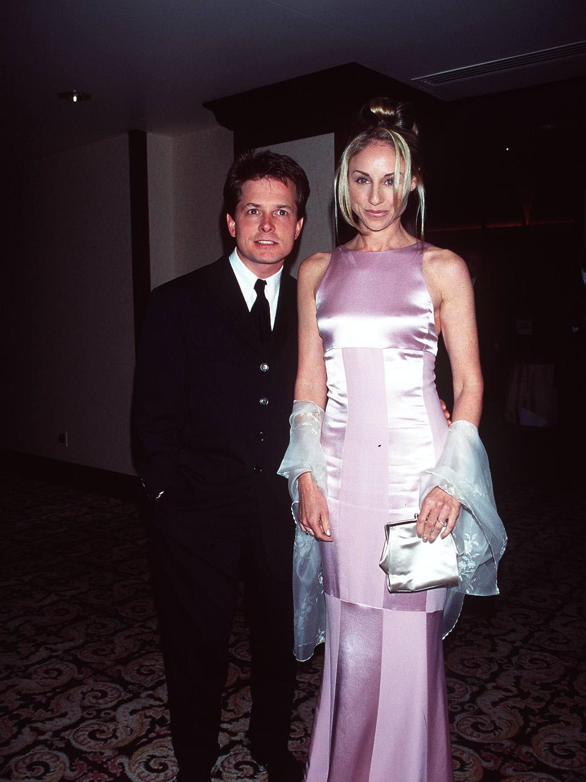 Michael J. Fox z żoną Tracy Pollan dawniej