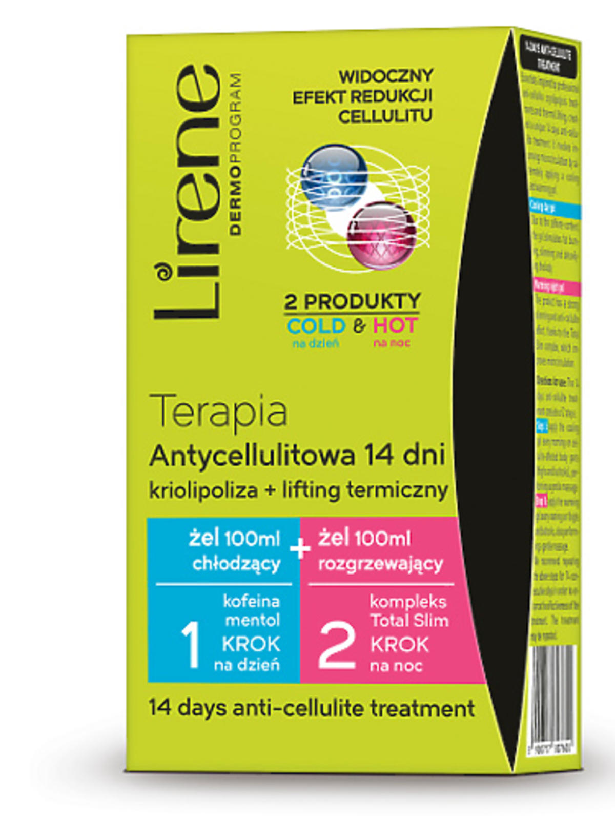 Terapia antycellulitowa 14 dni - domowa kriolipoliza + lifting termiczny Lirene, 29,99zł