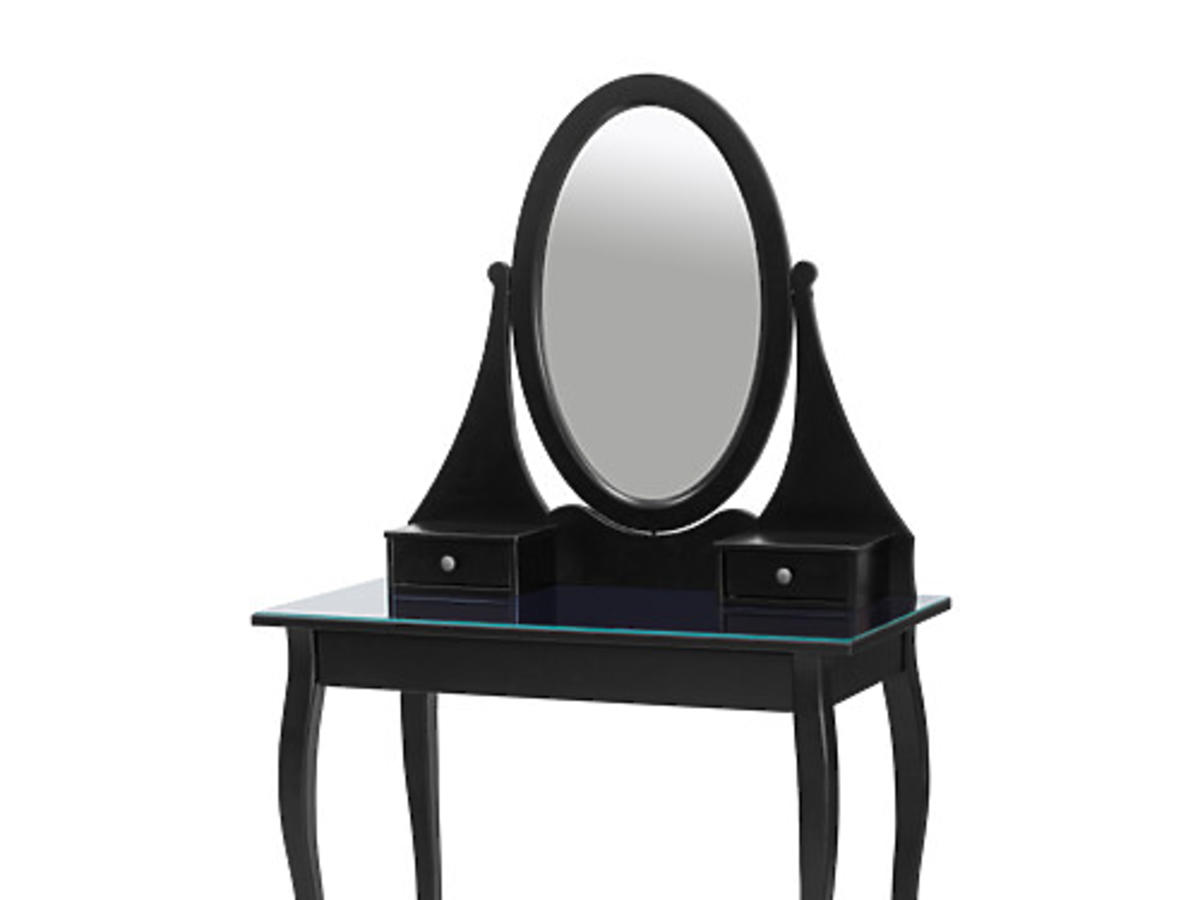 Czarna toaletka z lustrem IKEA, 699zł