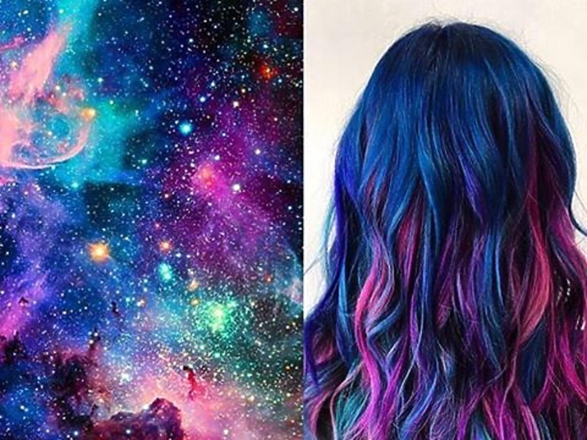 Galaxy Glam na włosach