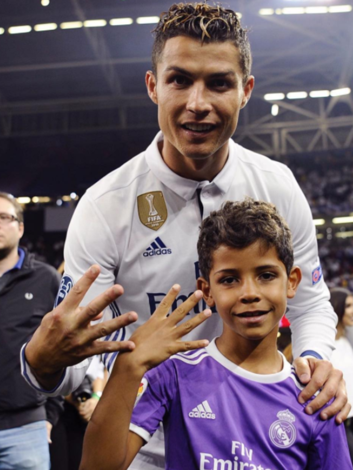 Cristiano Ronaldo z synem Cristiano Juniorem