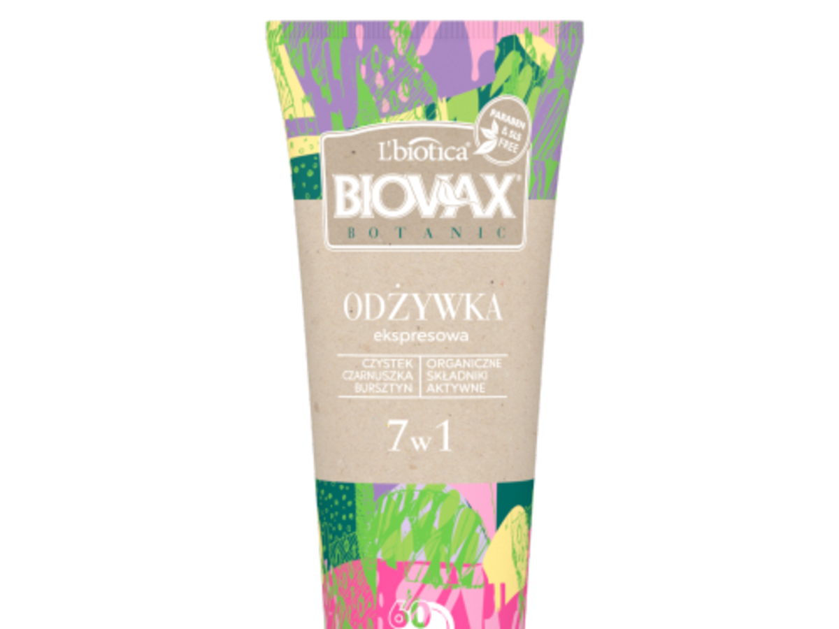 L'biotica, Biovax Botanic, Ekspresowa Odzywka 7 w 1 `Czystek, Czarnuszka i Bursztyn`