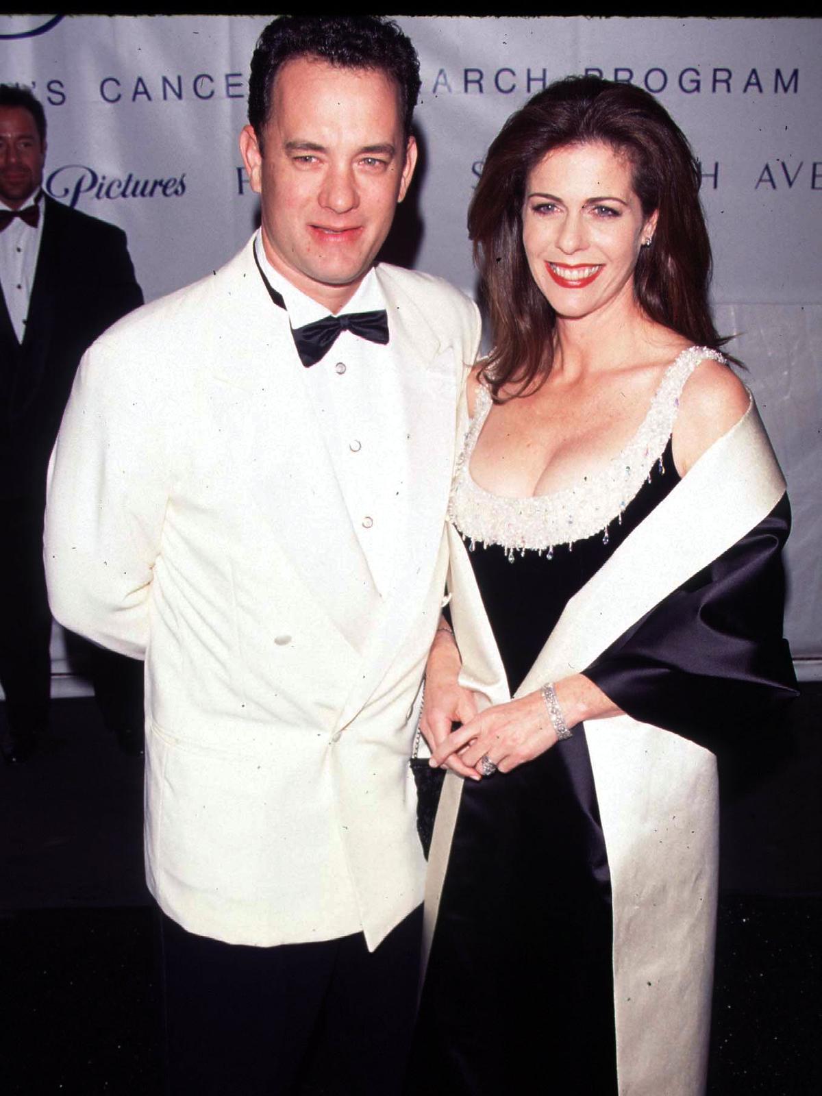 Tom Hanks i Rita Wilson dawniej