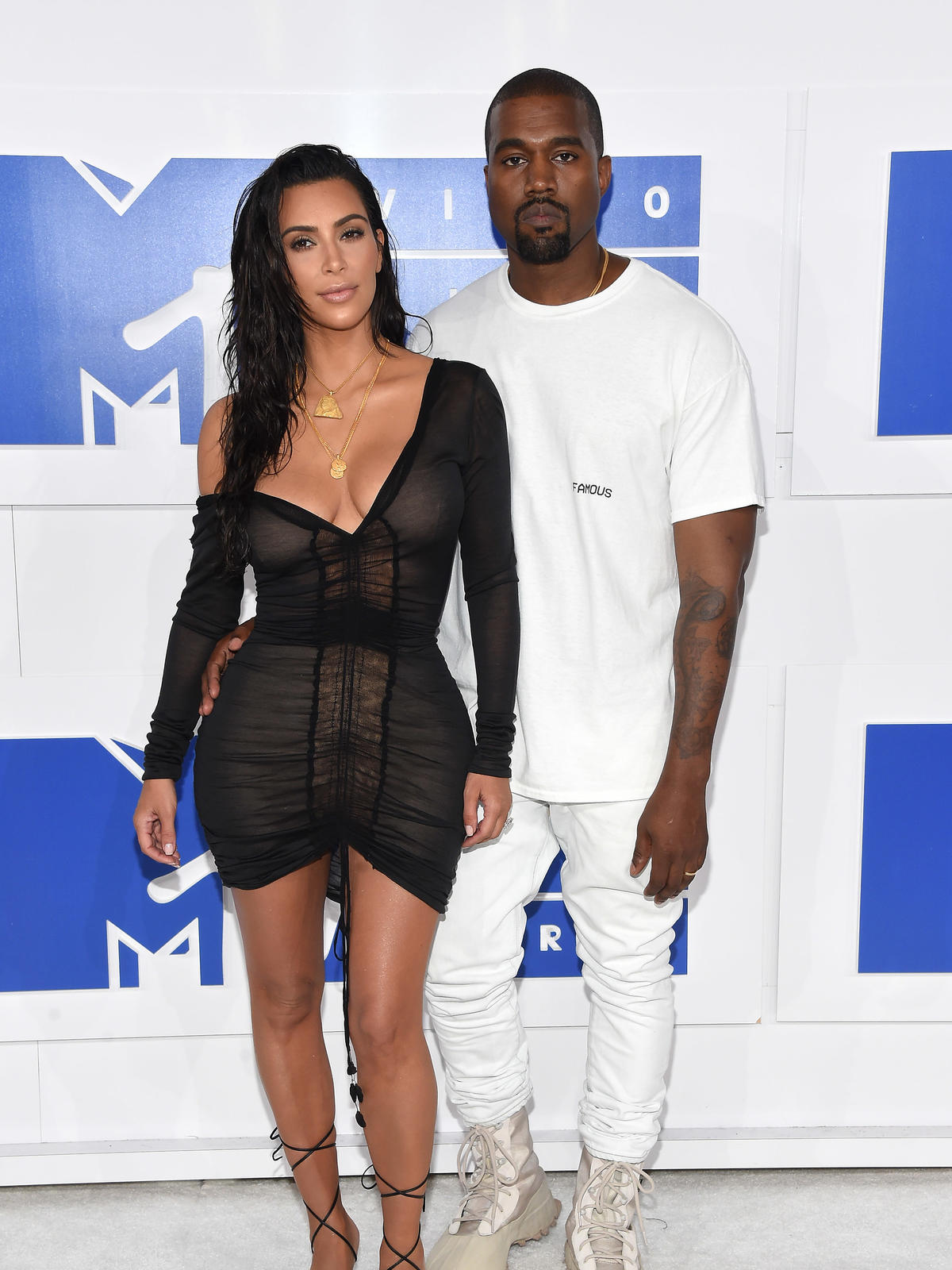 Kim Kardashian-West i Kanye West/fot. ONS