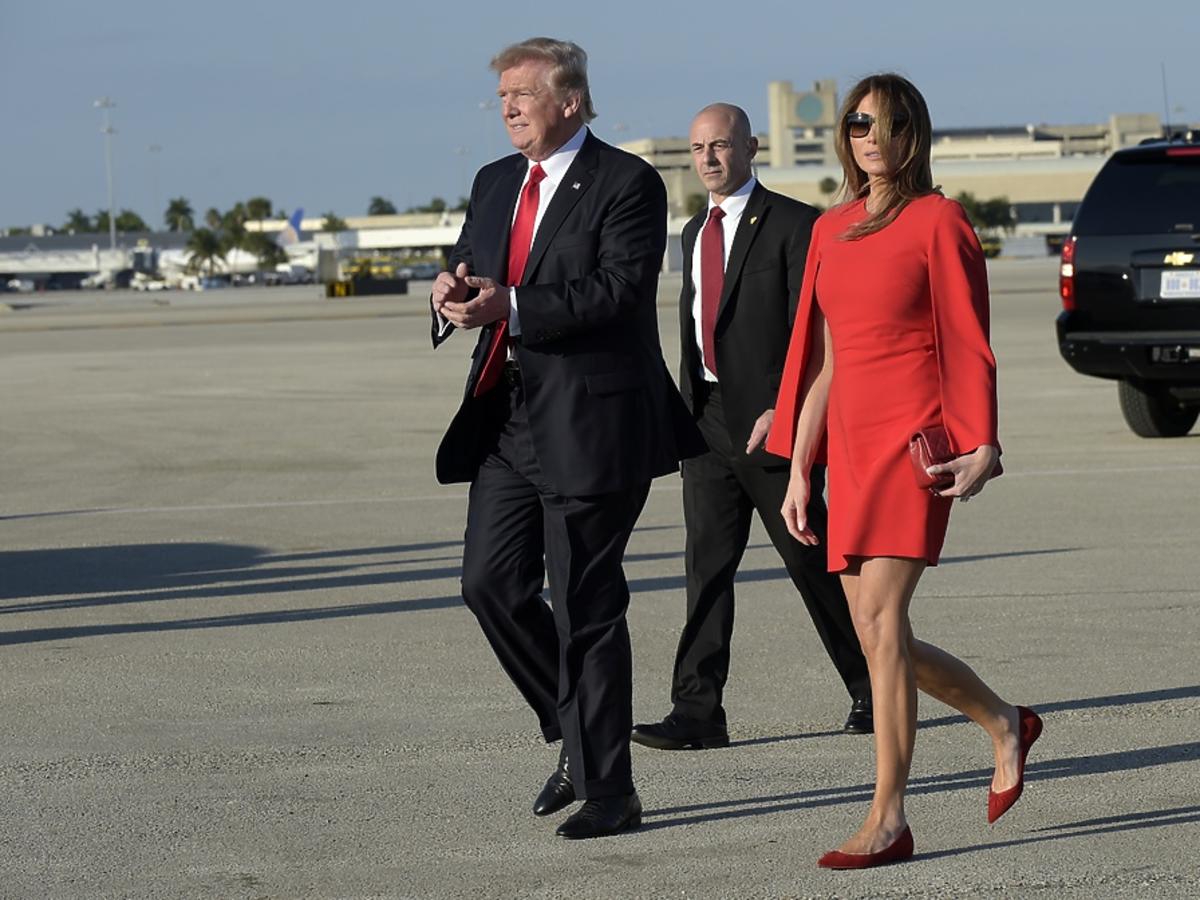 Para Prezydencka na lotniku w Palm Beach