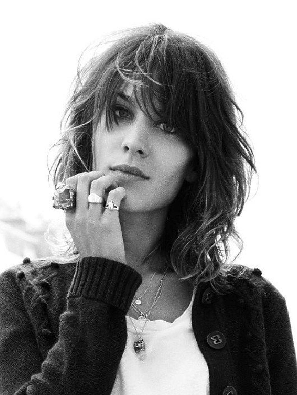 Pogniecione shaggy hair