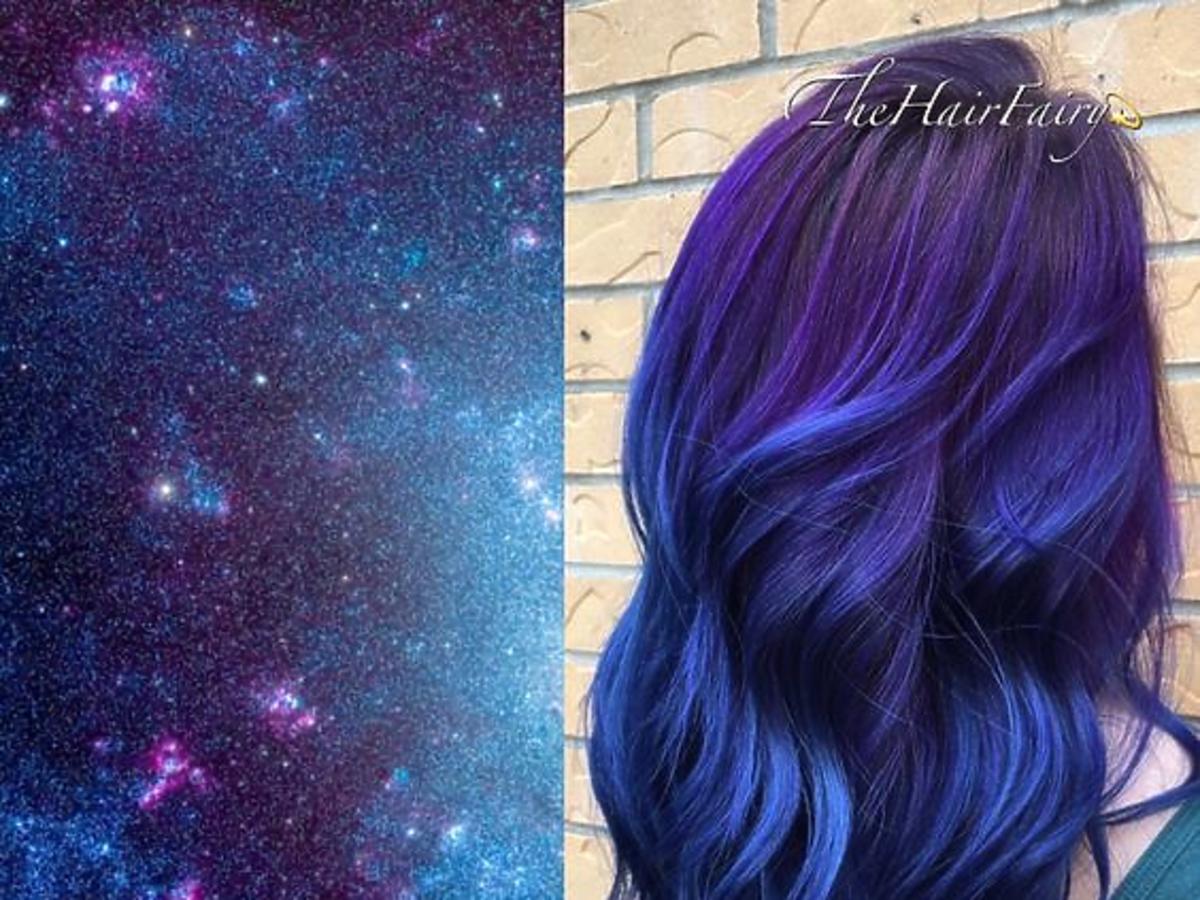 Galaxy Glam na włosach