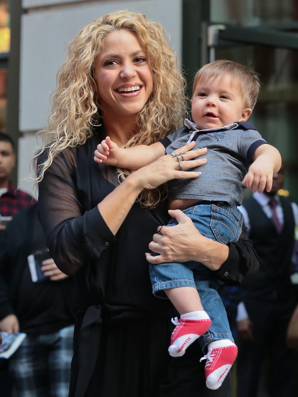 Shakira i mały Sasha