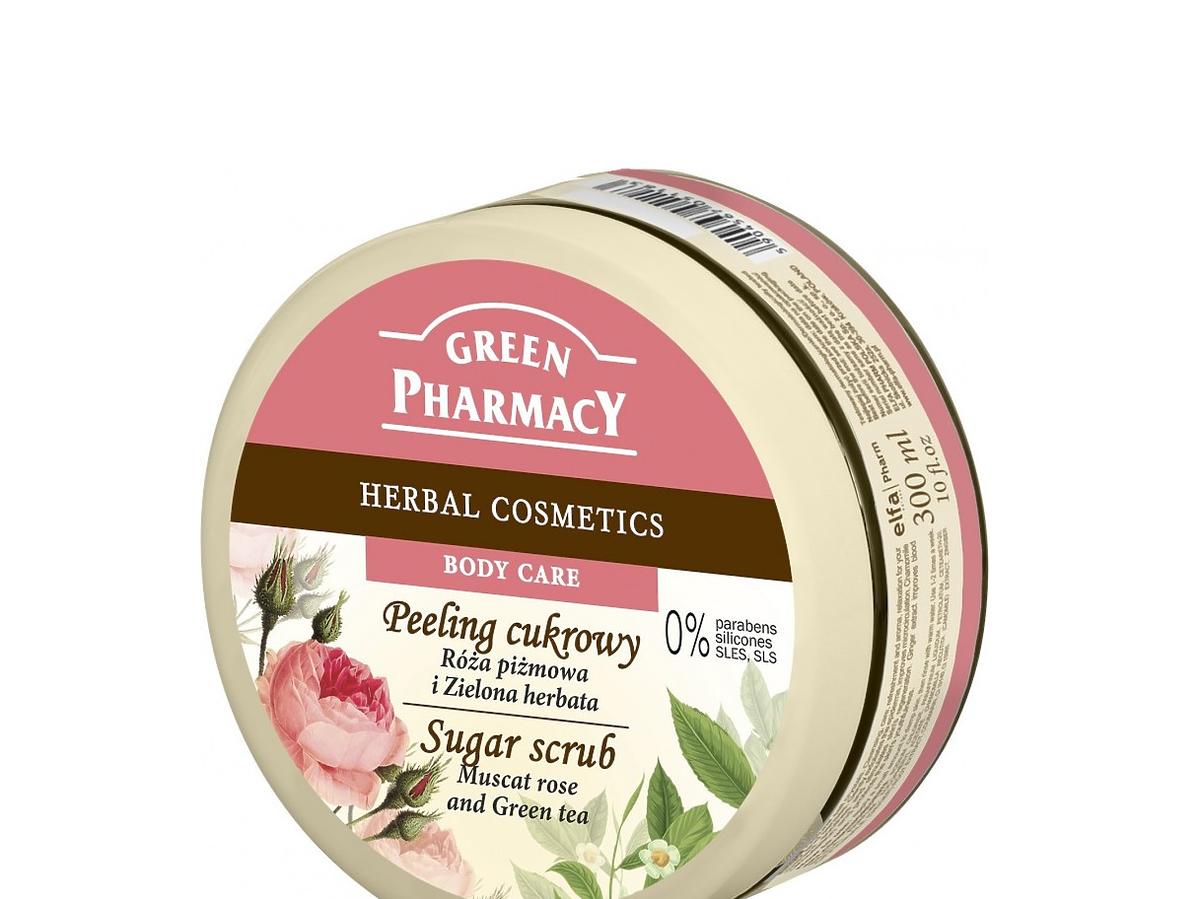 Green Pharmacy, Peeling cukrowy Róża piżmowa i zielona herbata