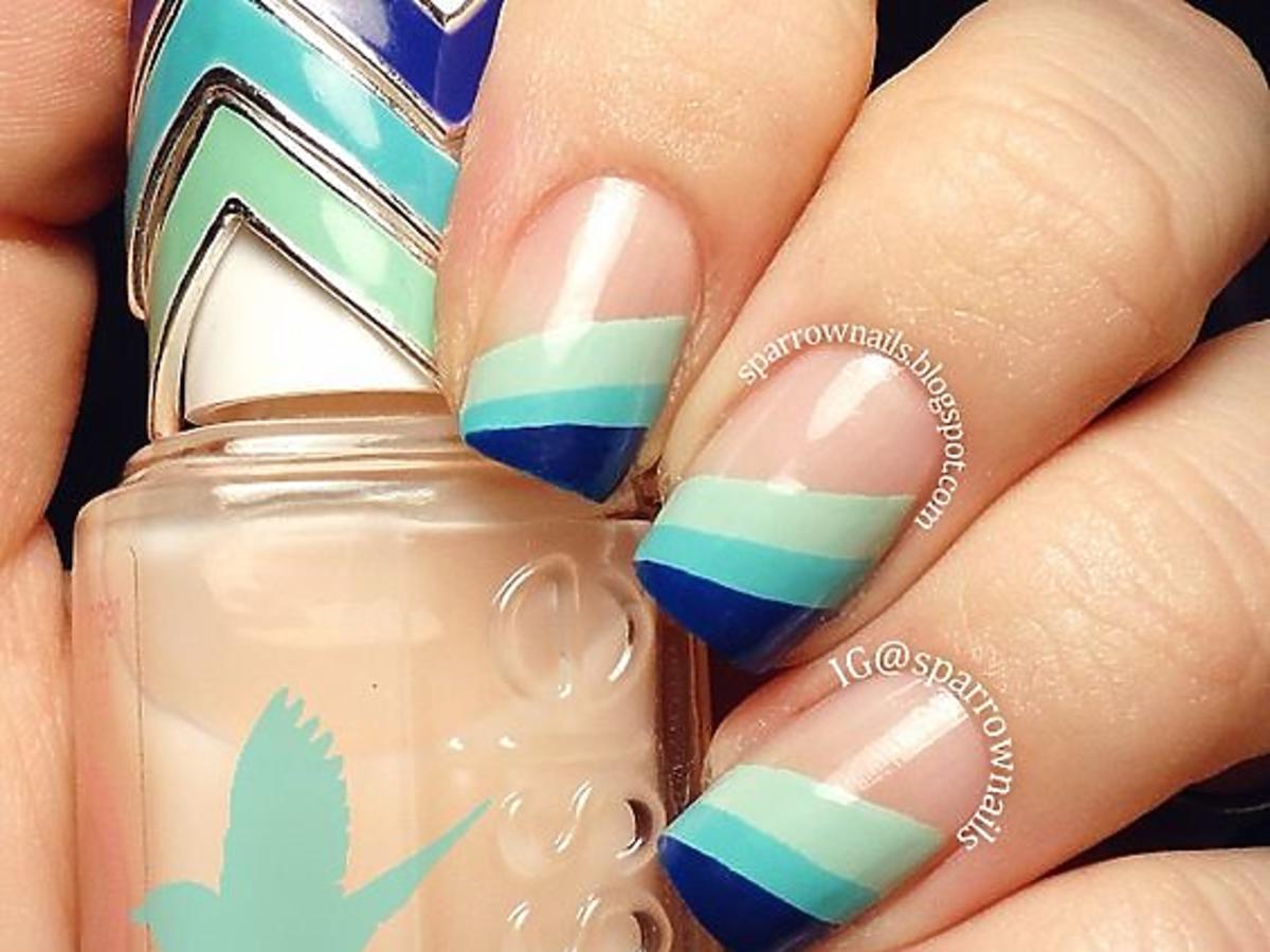 Funky French Manicure