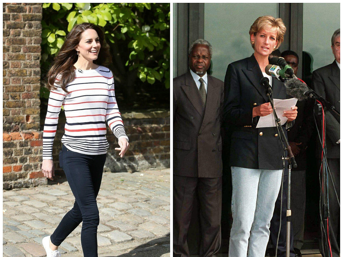 Kate Middleton i księżna Diana w butach Superga
