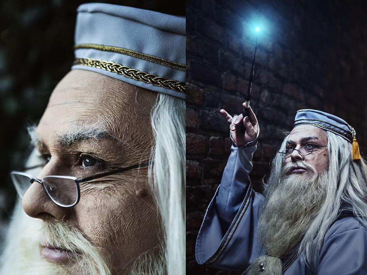 Łukasz Rembas jako Albus Dumbledore