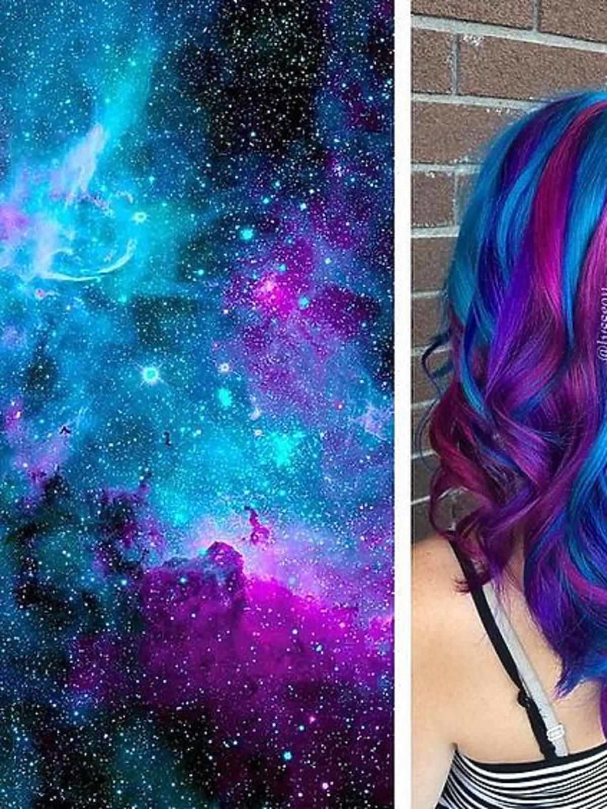 Galaxy Glam na włosach