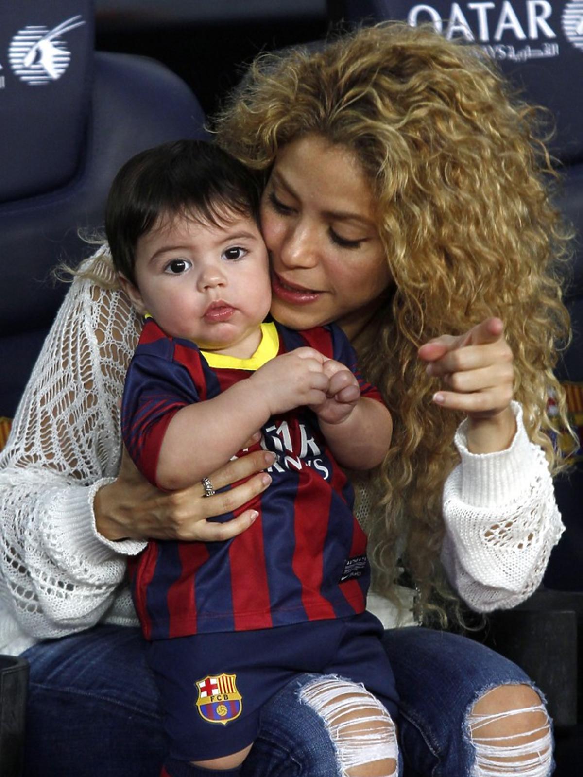 Shakira i mały Milan