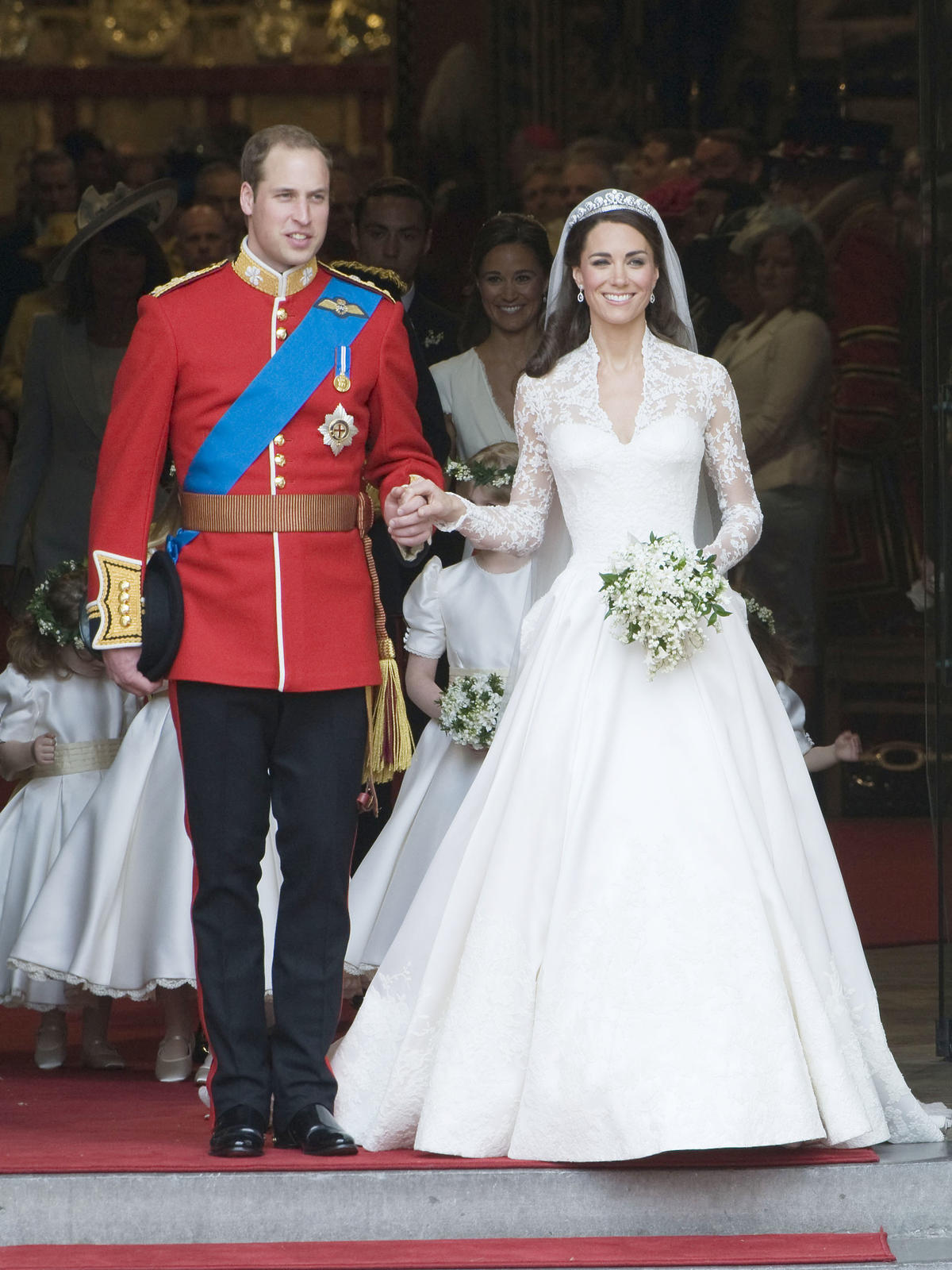 Księżna Kate i książę William w trakcie ślubu