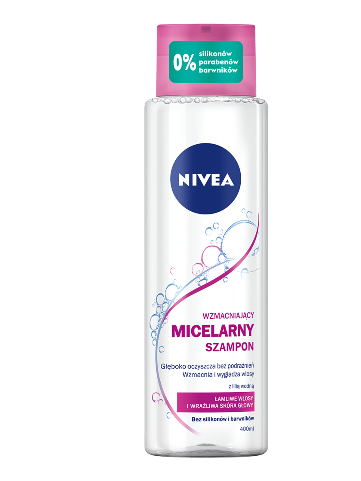 Micelarny szampon Nivea wzbogacony o lilię wodną
