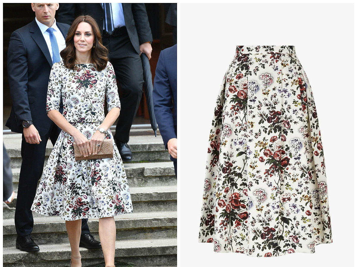 Kate Middleton w Gdańsku w komplecie Erdem