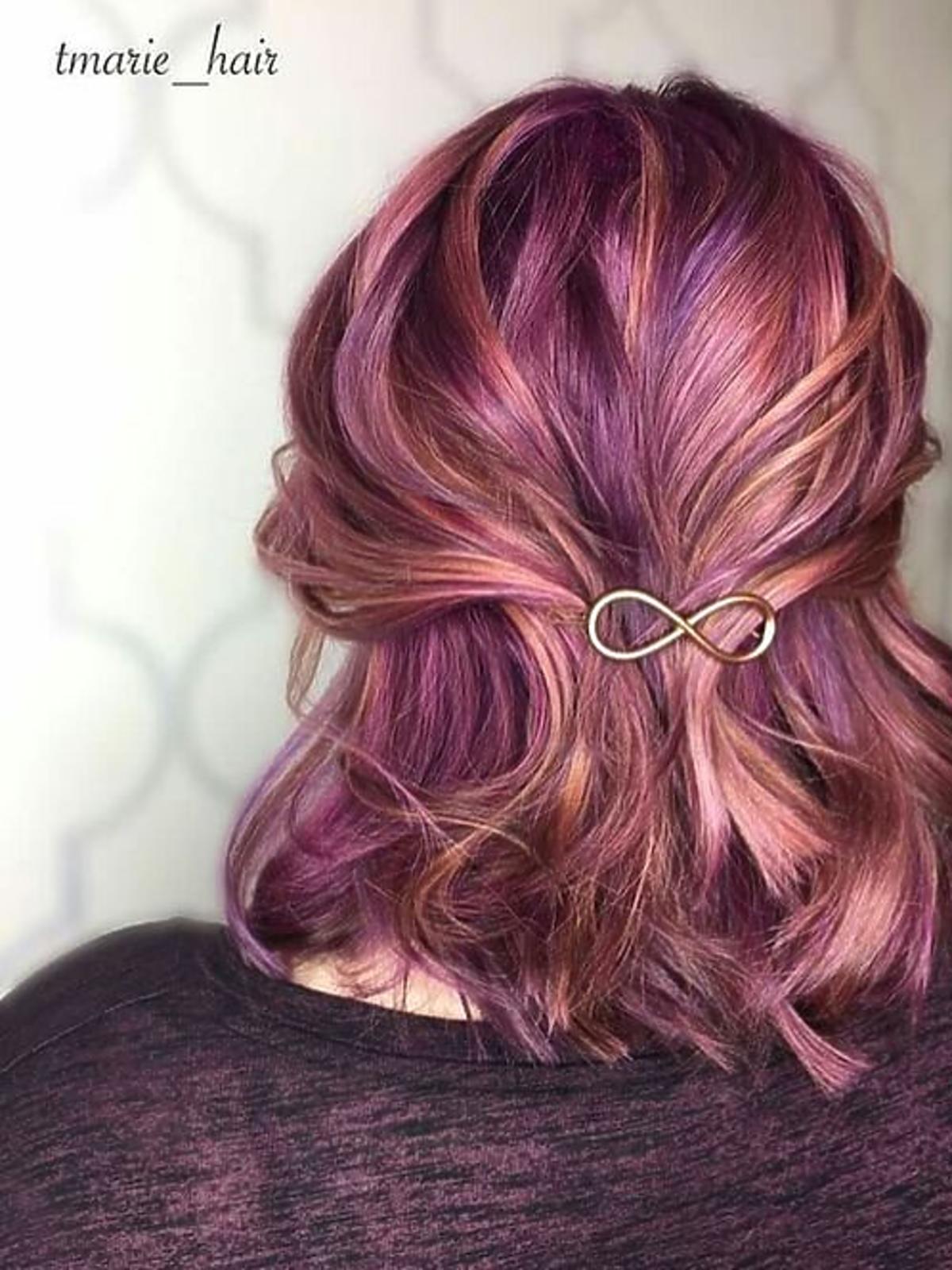 Koloryzacja violet-copper