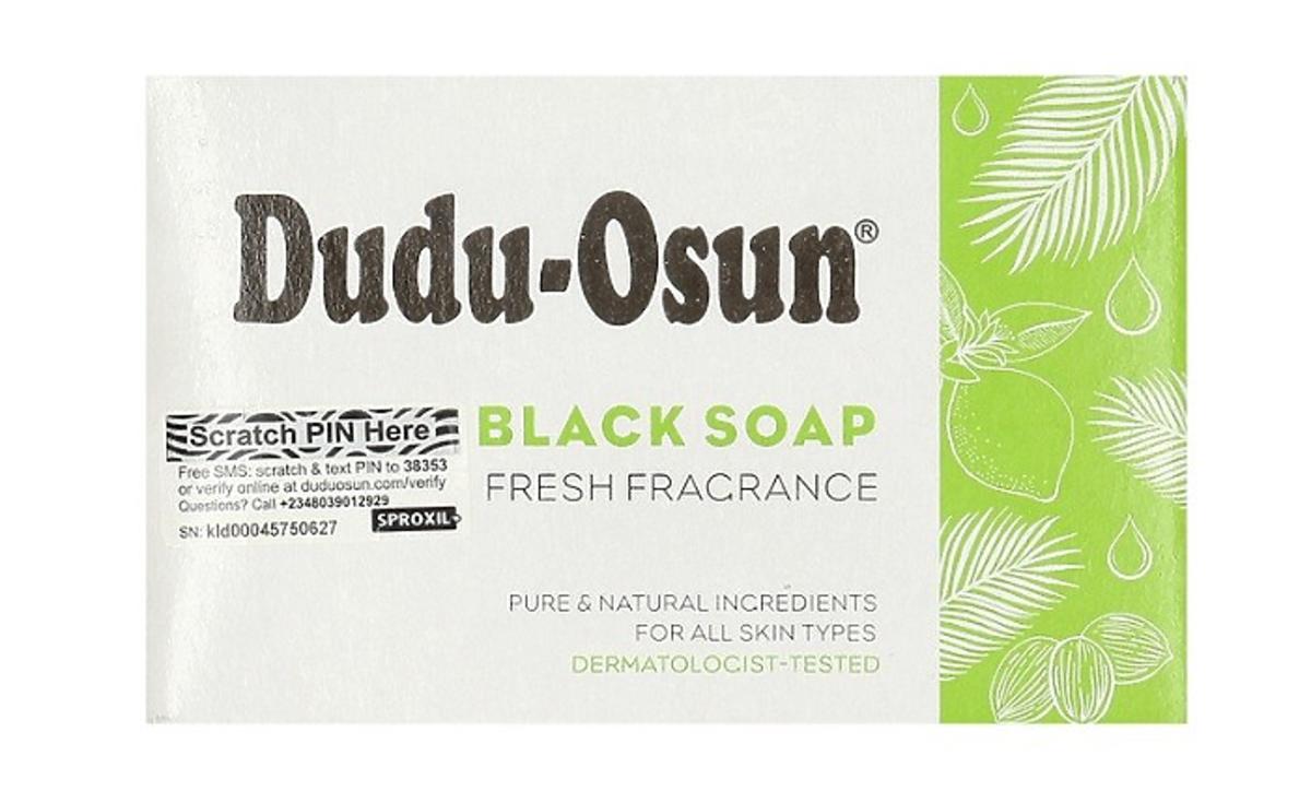 afrykańskie czarne mydło Dudu-Osun