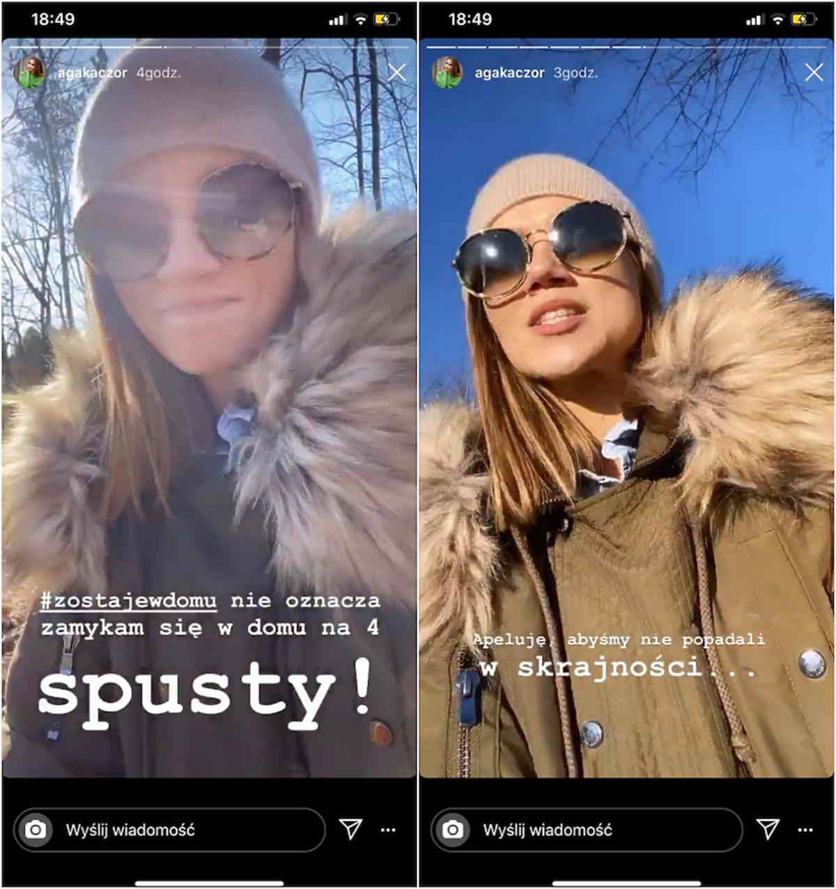 Agnieszka Kaczorowska naraża córkę na zarażenie koronawirusem?