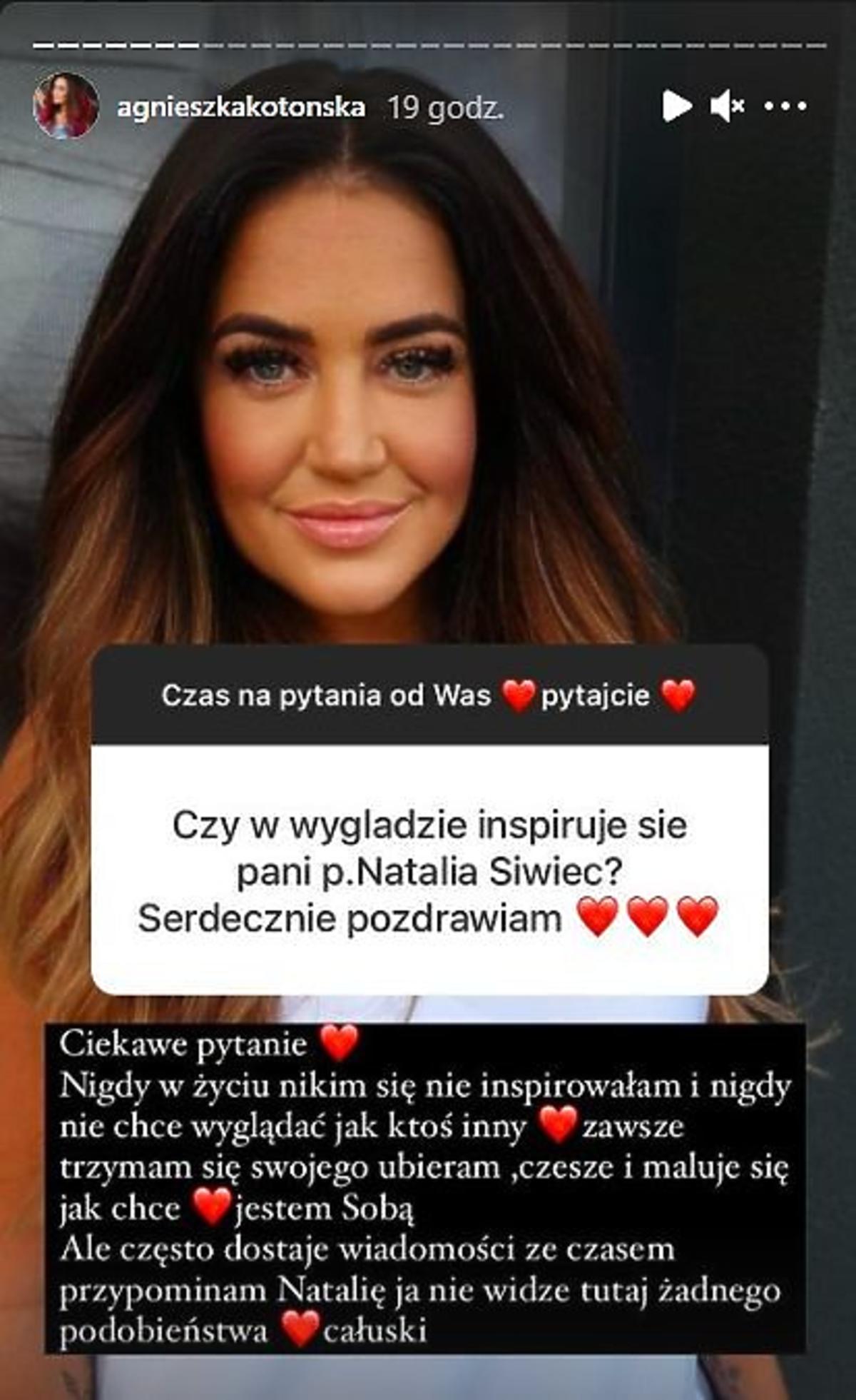 Agnieszka Kotońska porównuje się do Natalii Siwiec
