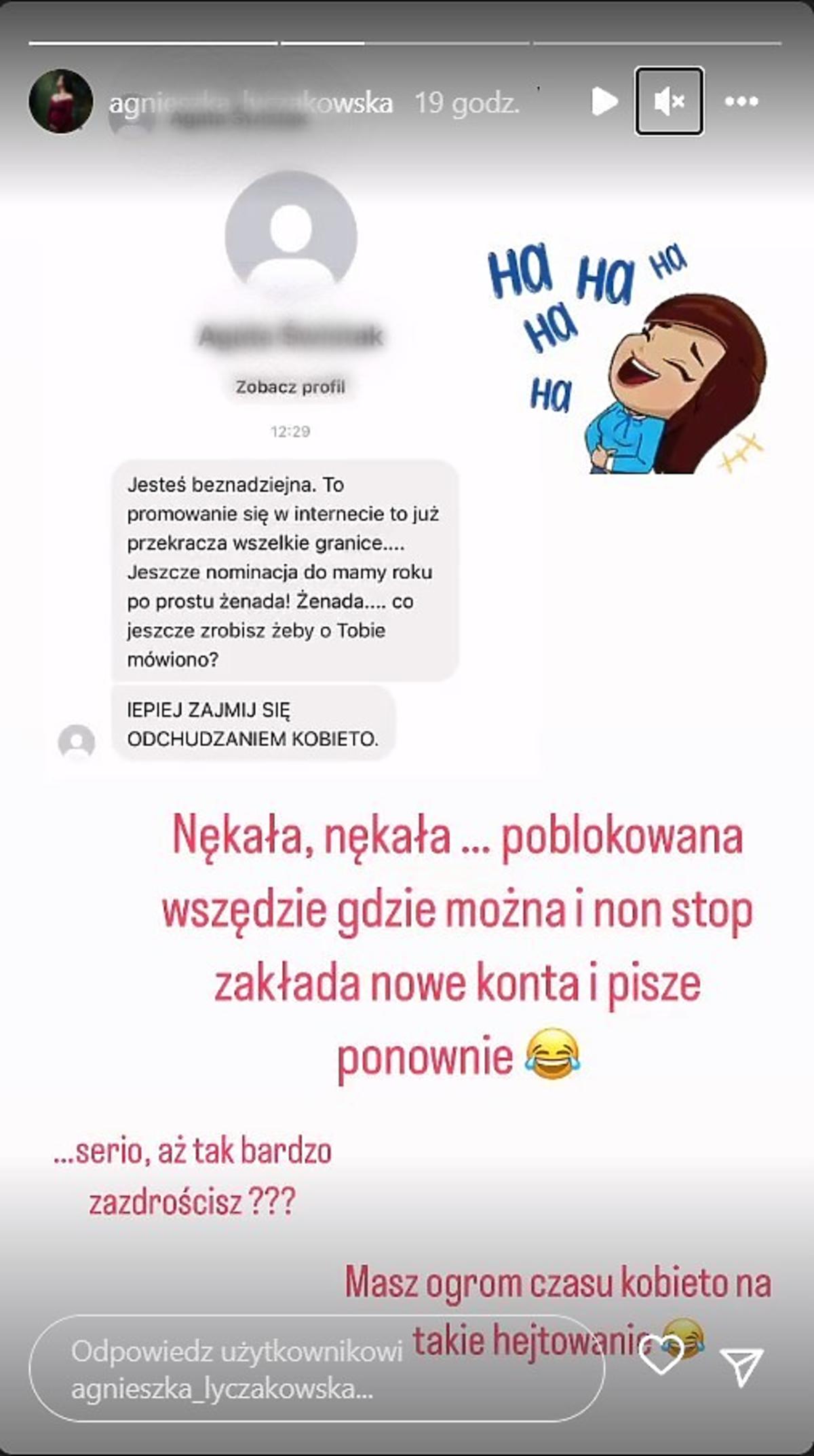 Agnieszka Łyczakowska ze Ślubu od pierwszego wejrzenia odpowiada na hejt