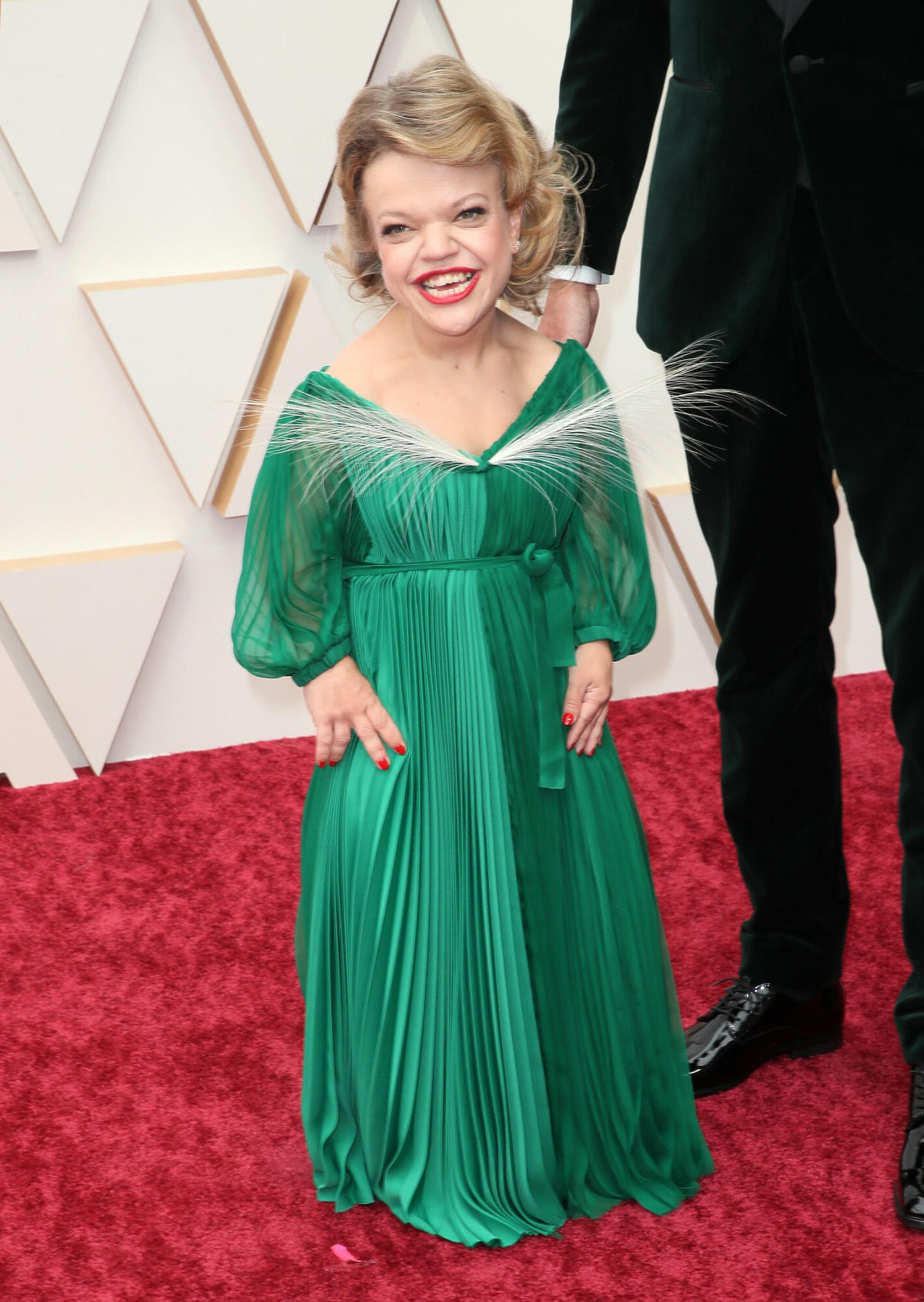Anna Dzieduszycka w zielonej sukni na Oscarach