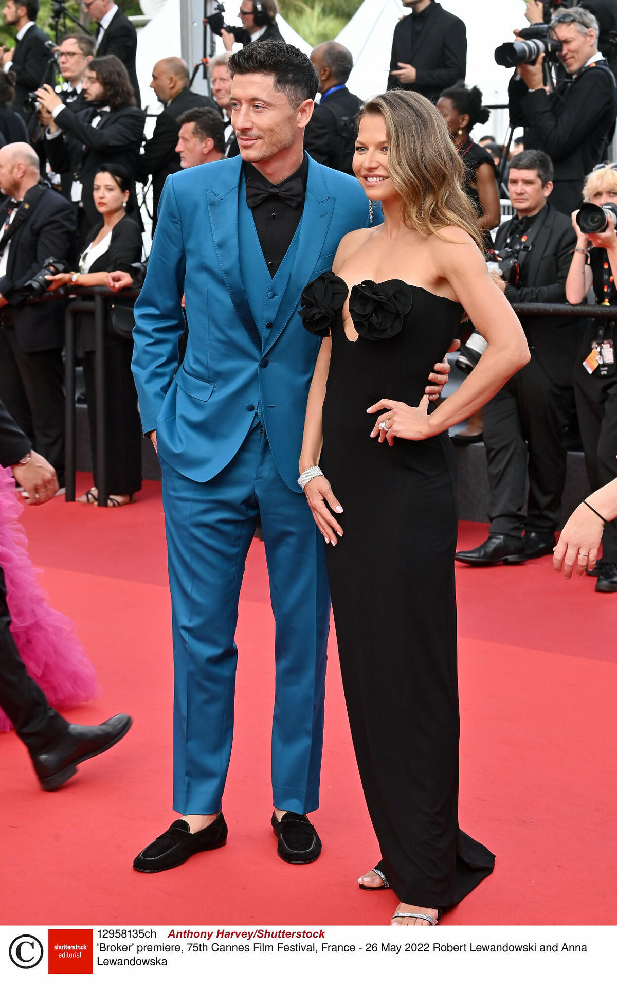 Anna i Robert Lewandowscy na premierze filmu Broker, Cannes 2022
