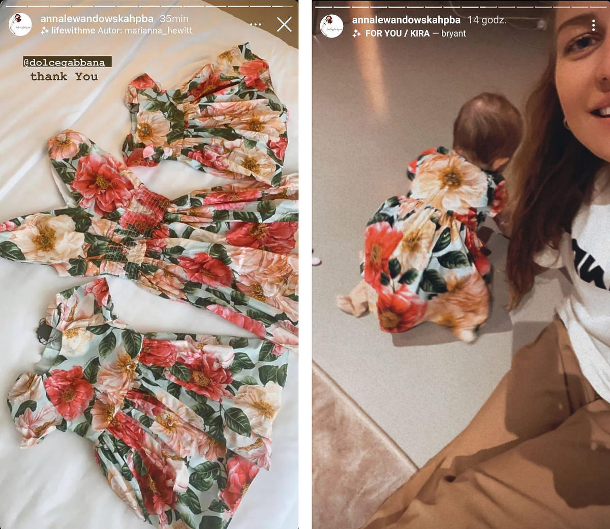 Anna Lewandowska i jej córki mają identyczne sukienki od Dolce & Gabbana za ponad 8 tys. złotych! Tylko popatrzcie na te kreacje