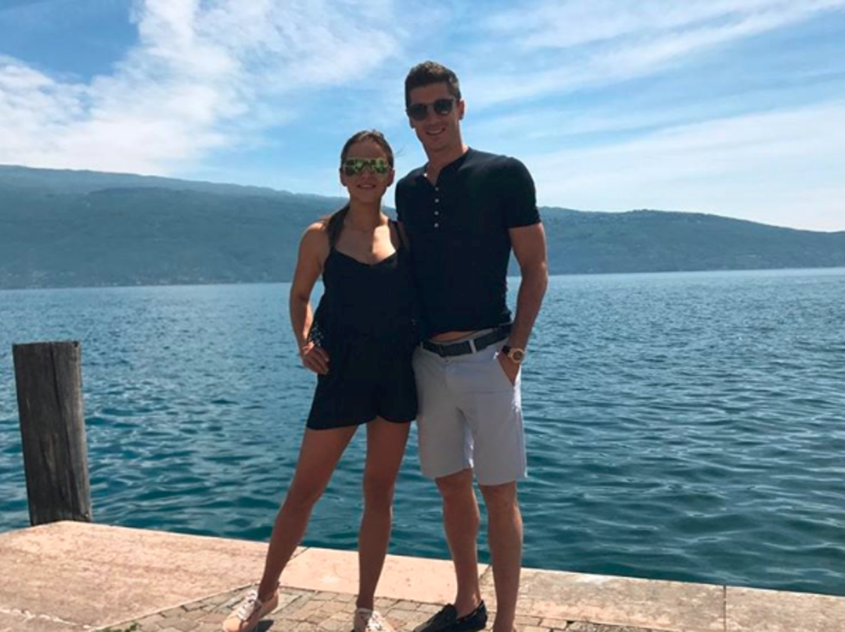 Anna Lewandowska i Robert Lewandowski na wakacjach we Włoszech