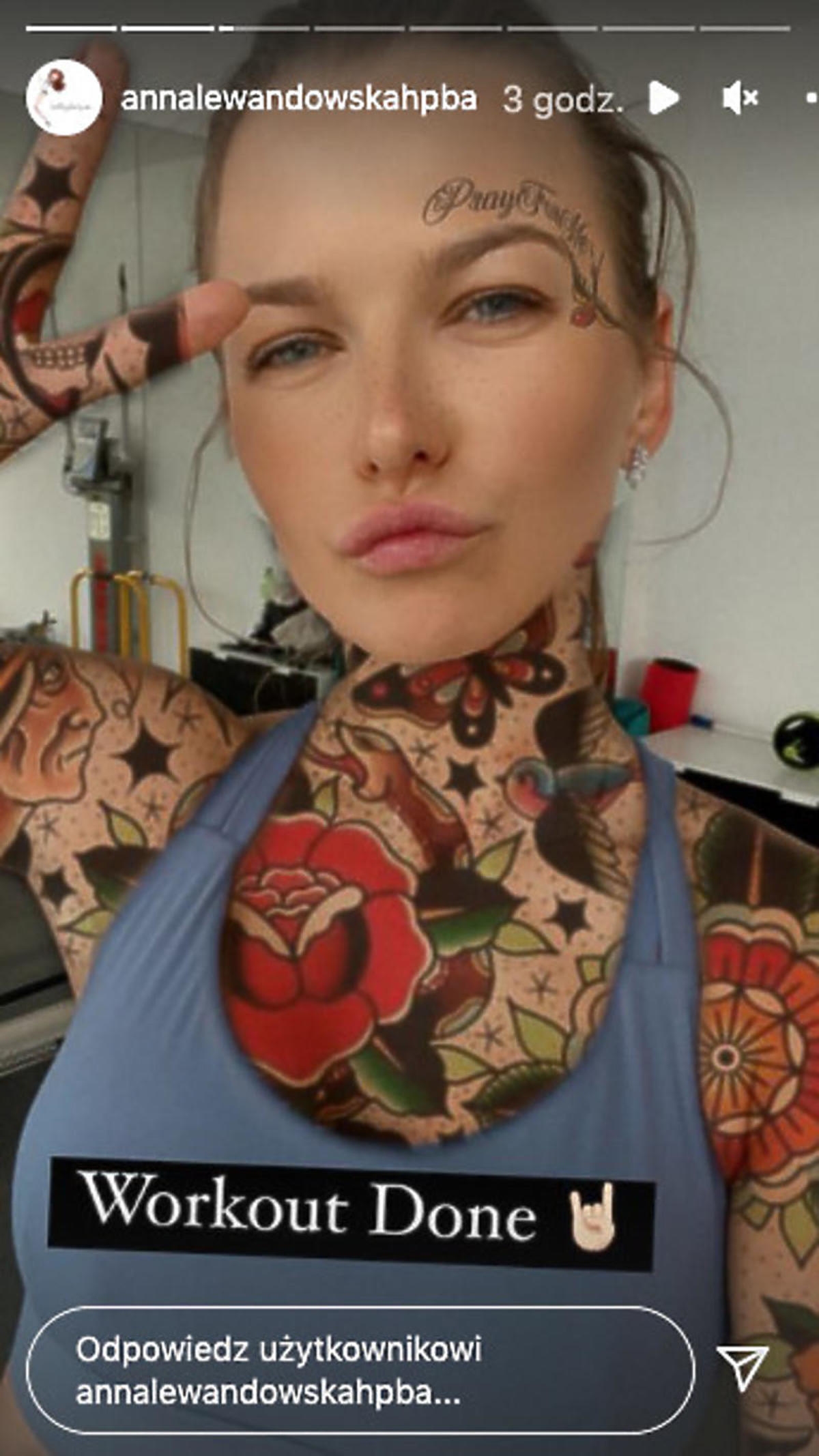 Anna Lewandowska pochwaliła się tatuażami. Szczególnie zaskakuje ten na twarzy