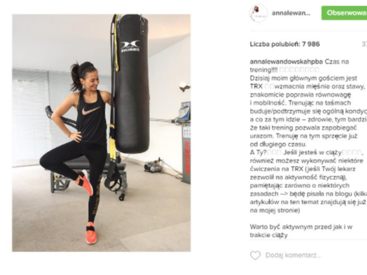 Anna Lewandowska w ciąży