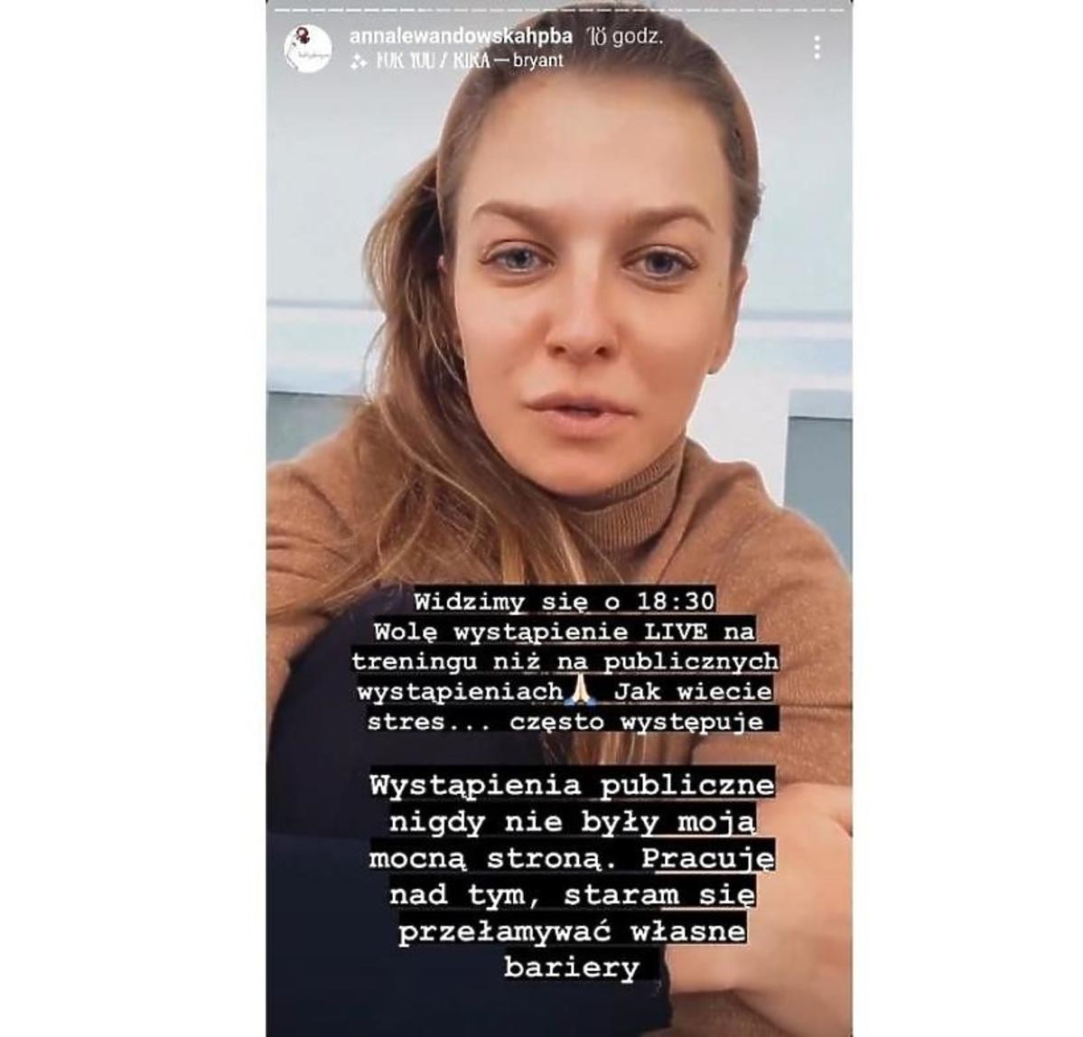 Anna Lewandowski tłumaczy się z wpadki
