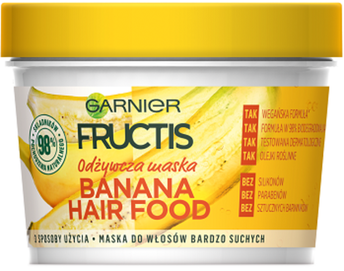 Bananowa maska Garnier Fructis Hair Food