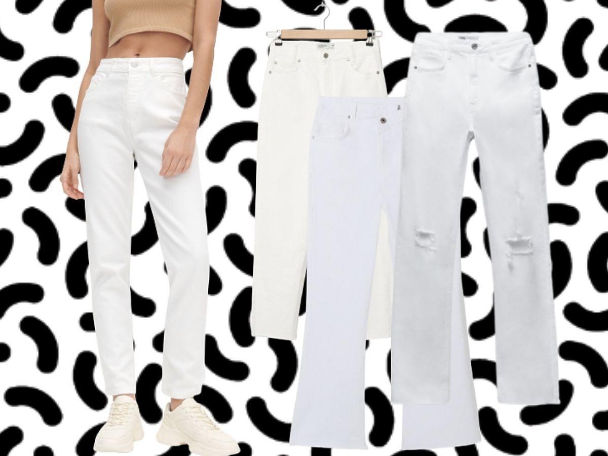 Białe jeansy -  hit na lato 2021! Przegląd najmodniejszych modeli  z sieciówek [Reserved, Zara, Stradivarius]