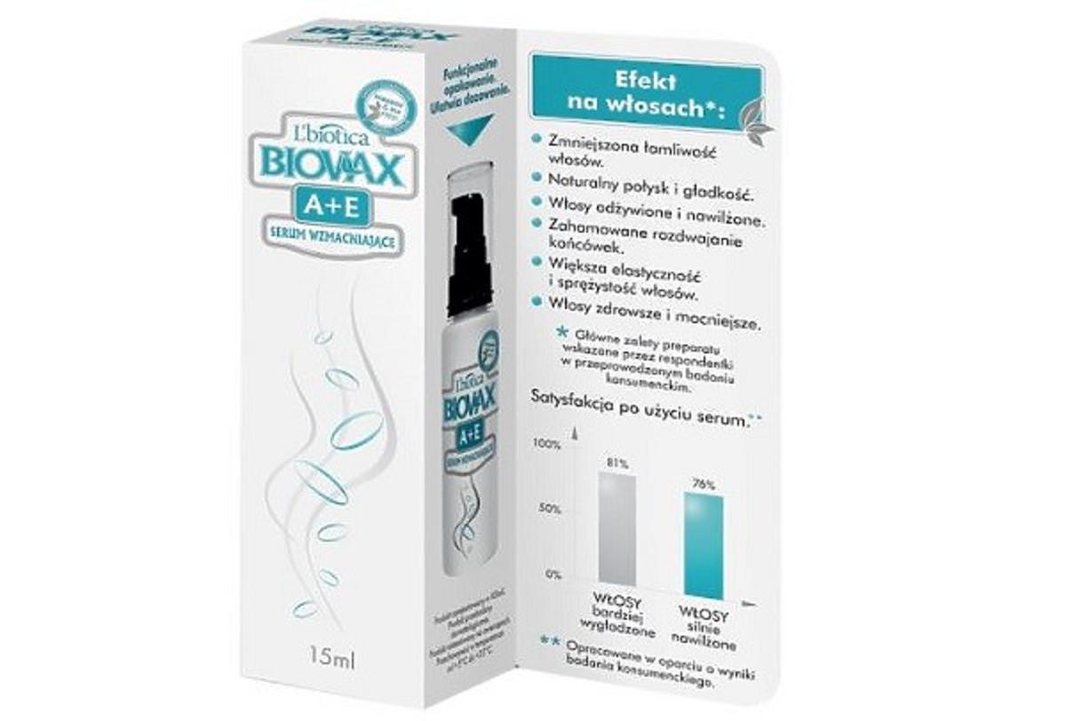 Biovax serum do włosów wzmacniające witamina A+B