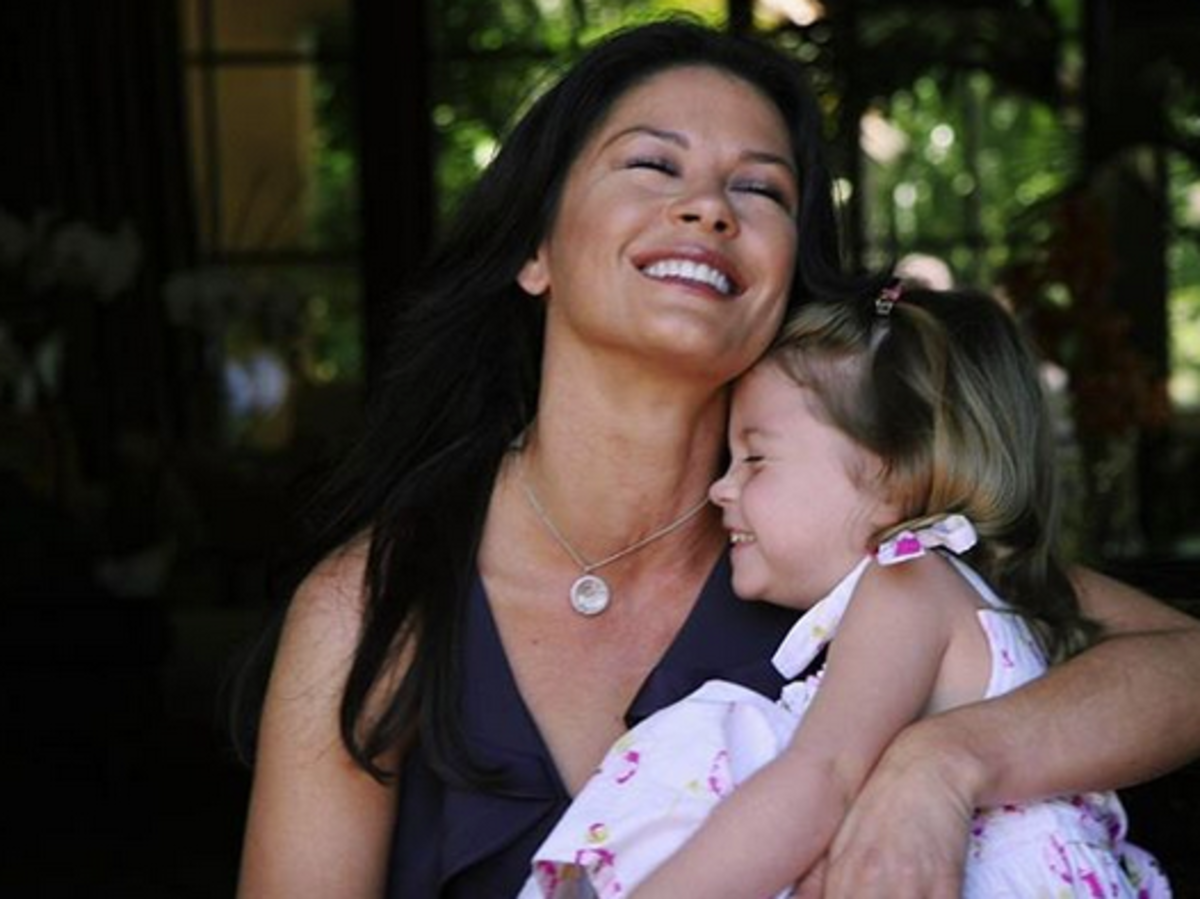 catherine zeta jones z córką carys