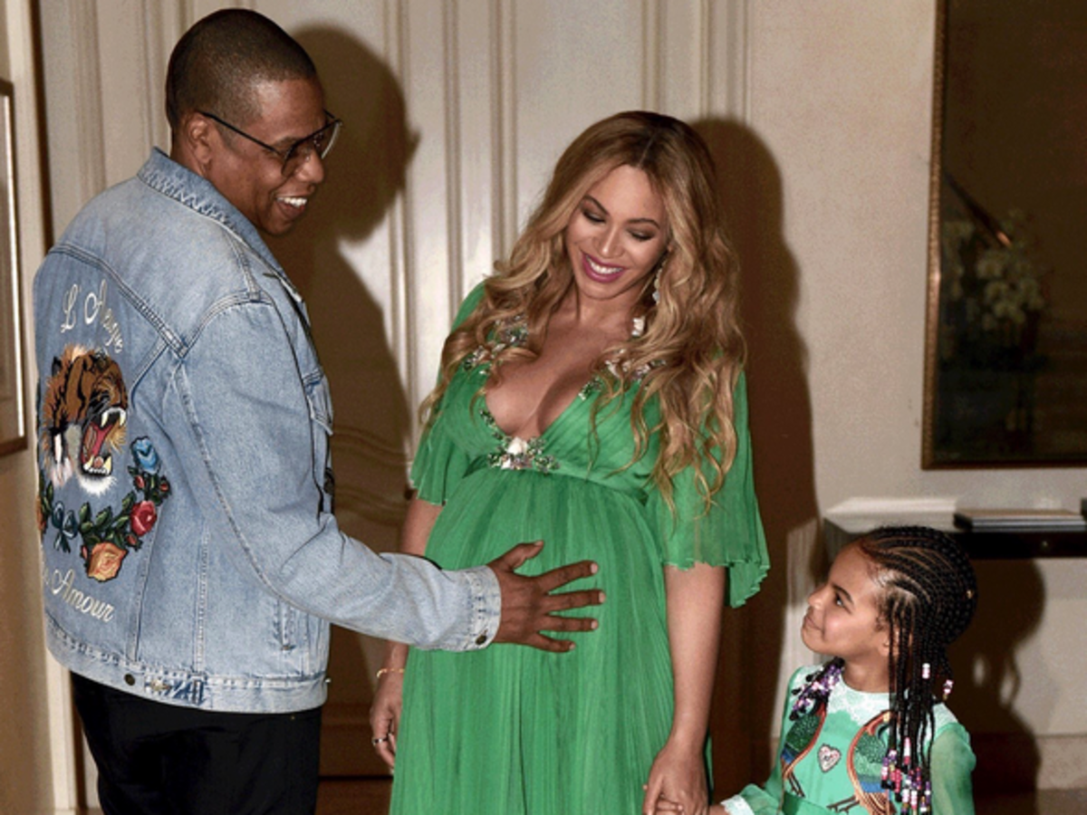 Ciężarna Beyonce z rodziną