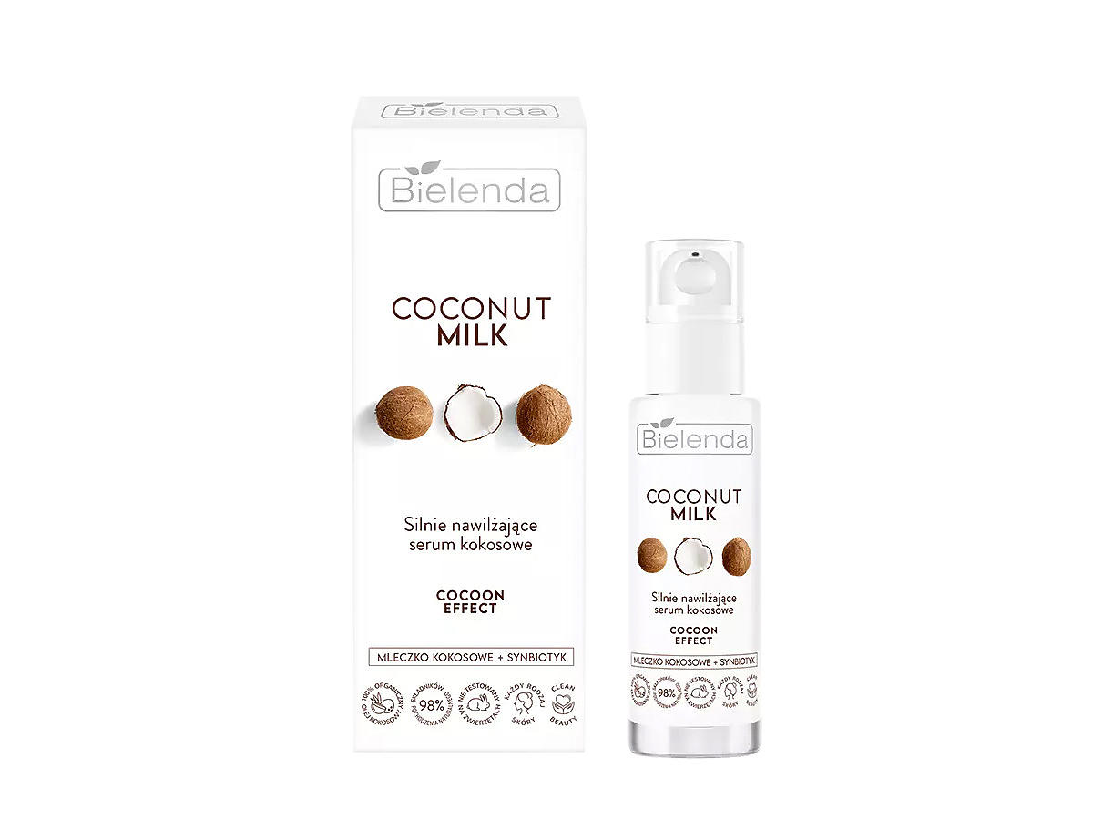 COCONUT MILK Silnie nawilżające serum kokosowe COCOON EFFECT