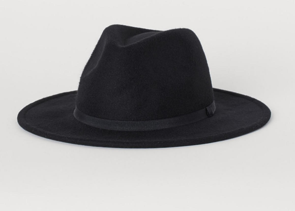 Czarny kapelusz H&M