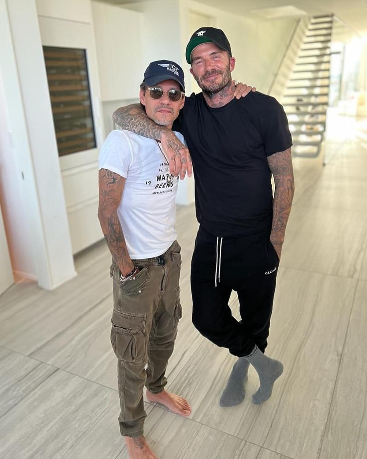 David Beckham z byłym byłego mężem Jennifer Lopez