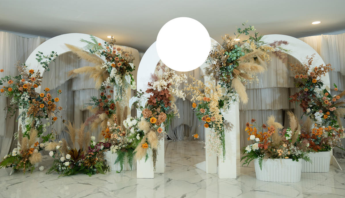 Dekoracja sali weselnej boho