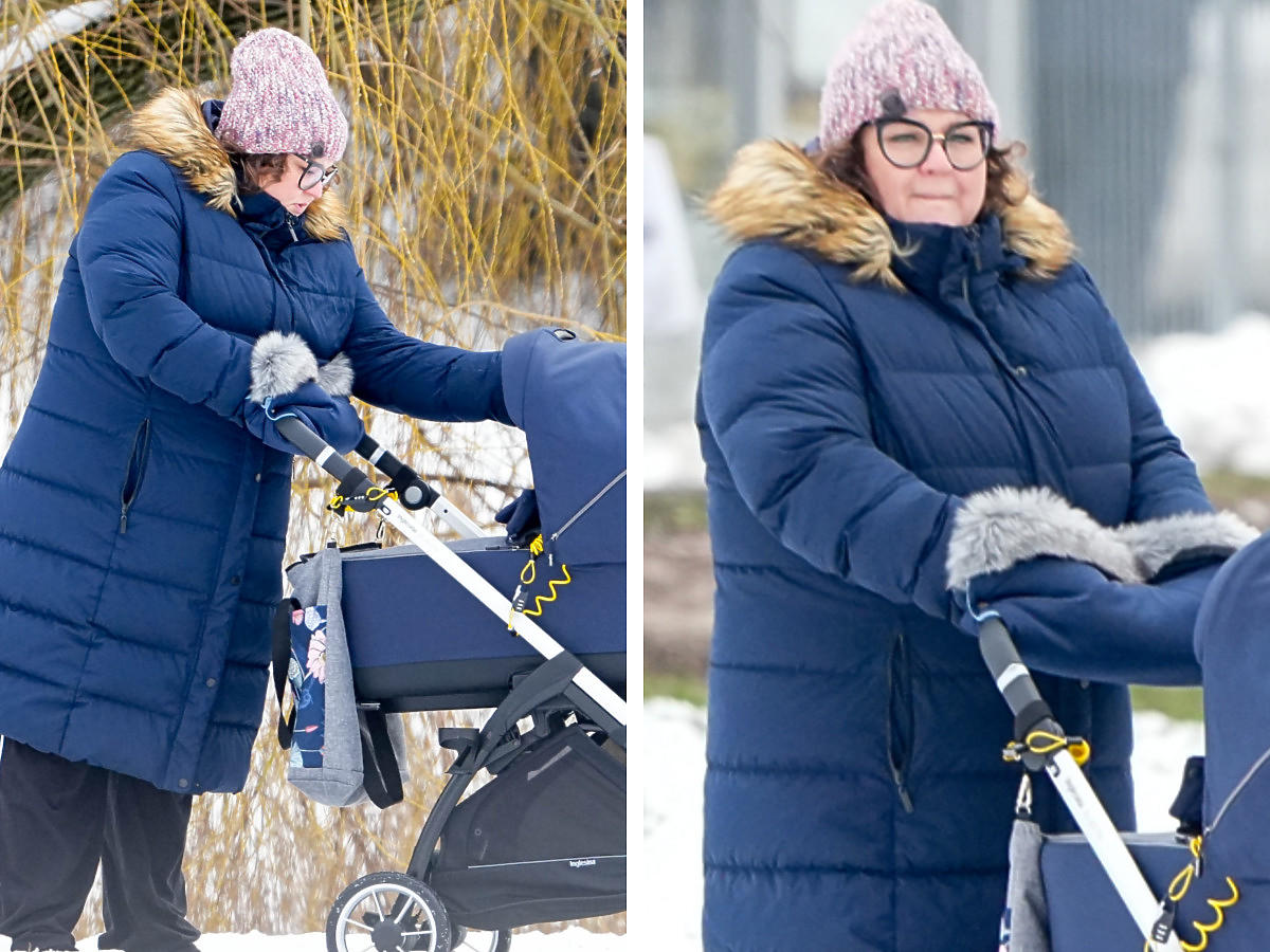 Dominika Gwit na zimowym spacerze z synem. Nowe ZDJĘCIA PAPARAZZI 