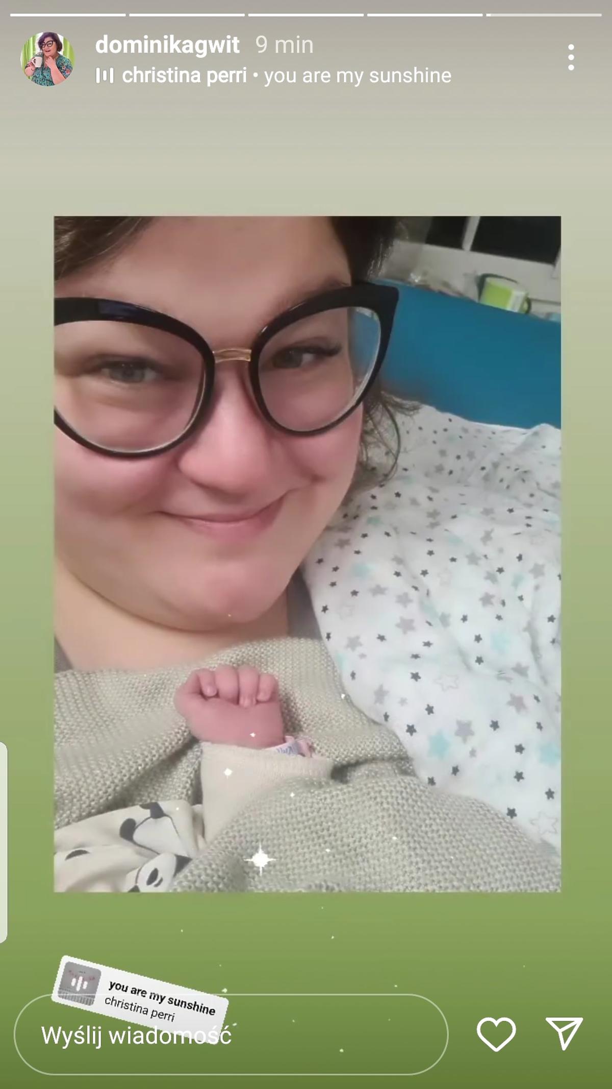 Dominika Gwit po porodzie