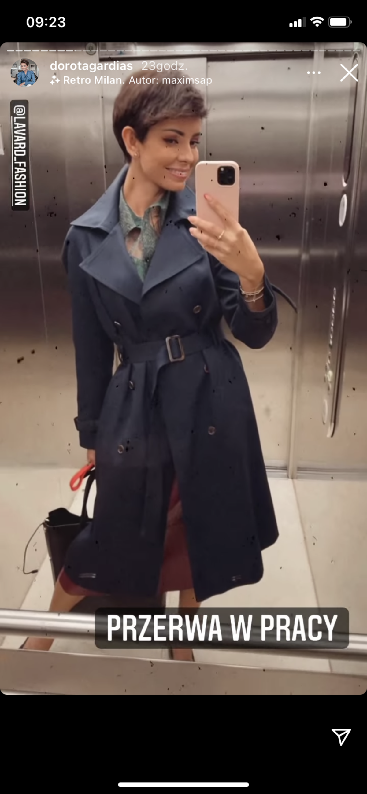 Dorota Gardias w modnym płaszczu na jesień