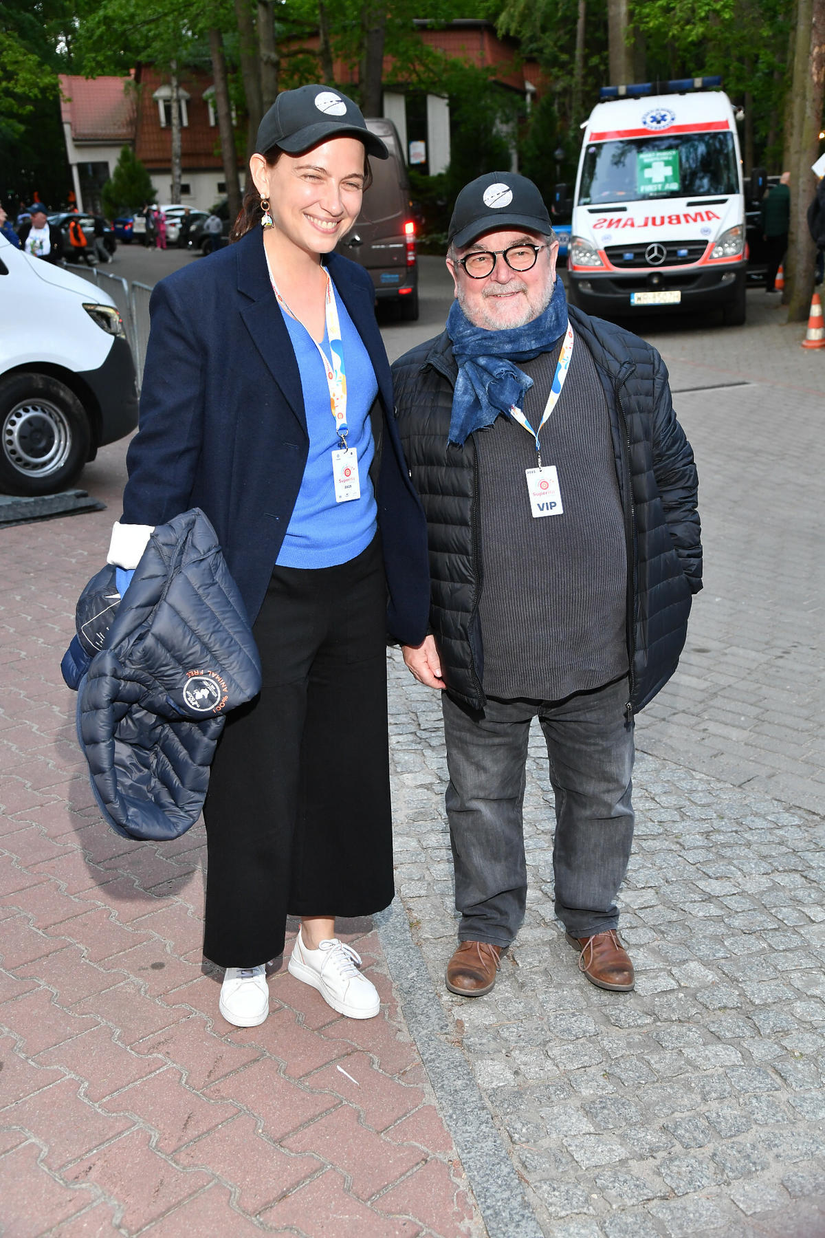 Edward Miszczak i Anna Cieślak w czasie pierwszego dnia Polsat SuperHit Festiwal