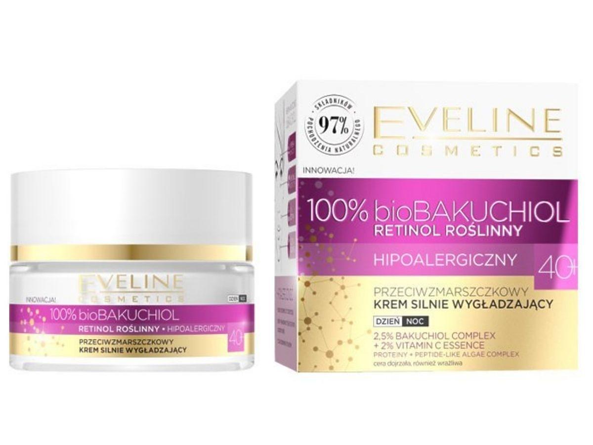 Eveline, 100% bioBakuchiol, Przeciwzmarszczkowy krem silnie wygładzający 40+ na dzień i noc