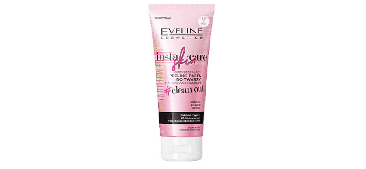 Eveline, Insta Skin Care, Peeling-pasta do twarzy oczyszczający, przeciw zaskórnikom